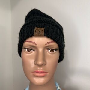 C.C Unisex Soft Warm Stretchy Thick Cuffed Knit Beanie Cap Hat